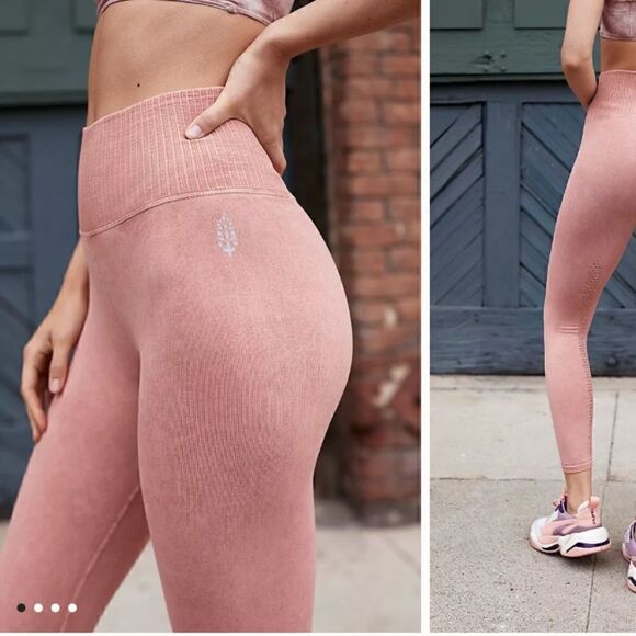 NWT Free People Good Karma Gray Leggings Size M/L - Picture 4 of 11